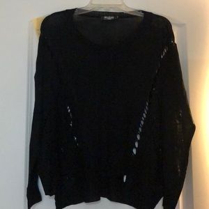 See-through sweater perfect with any inside tops.